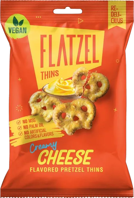 Flatzel Pretzel Thins Creamy Cheese, 65-g-Beutel