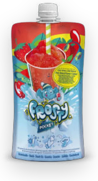 Frosty Pocket Strawberry – instant slush in a pouch