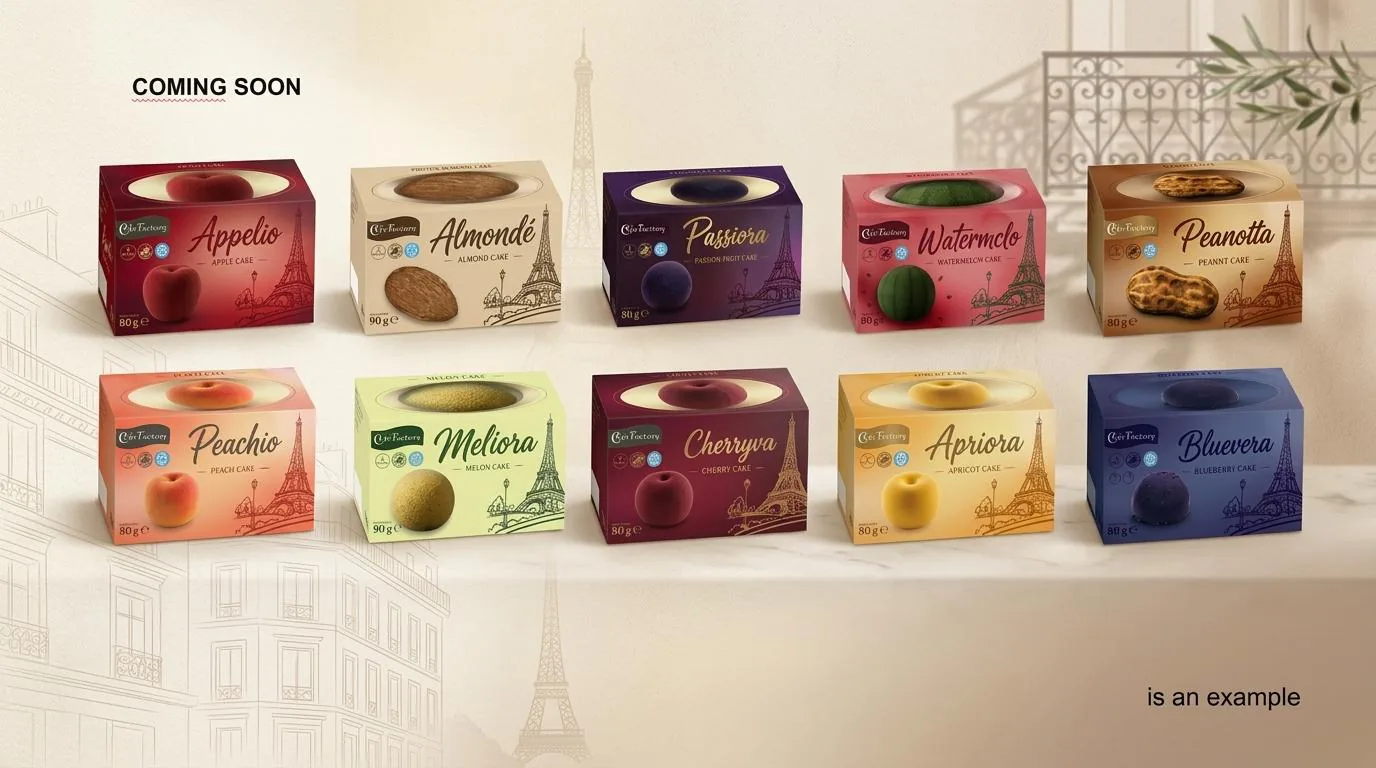 Coming Soon – zehn weitere Fruit Shape Cakes von Apfel bis Erdnuss