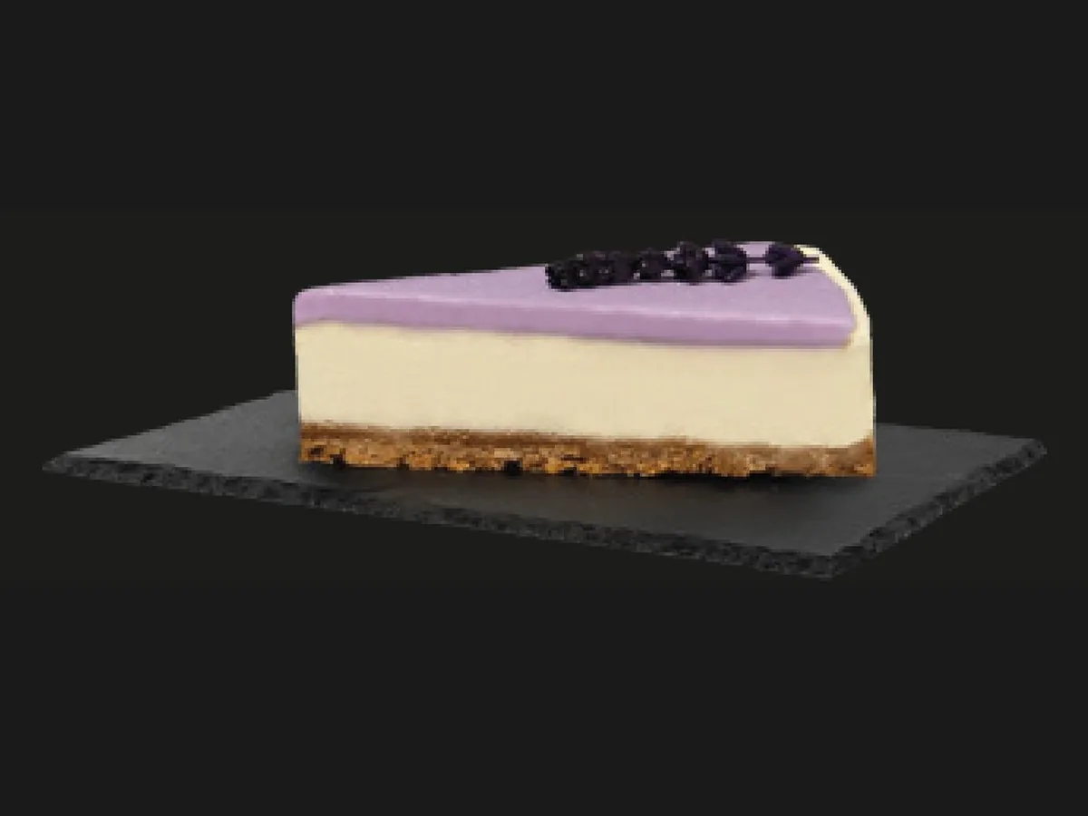 Lavendel-Mastix-Cheesecake – HORECA Cakes der Frozen Cake Factory, tiefgekühlte Einzelportion