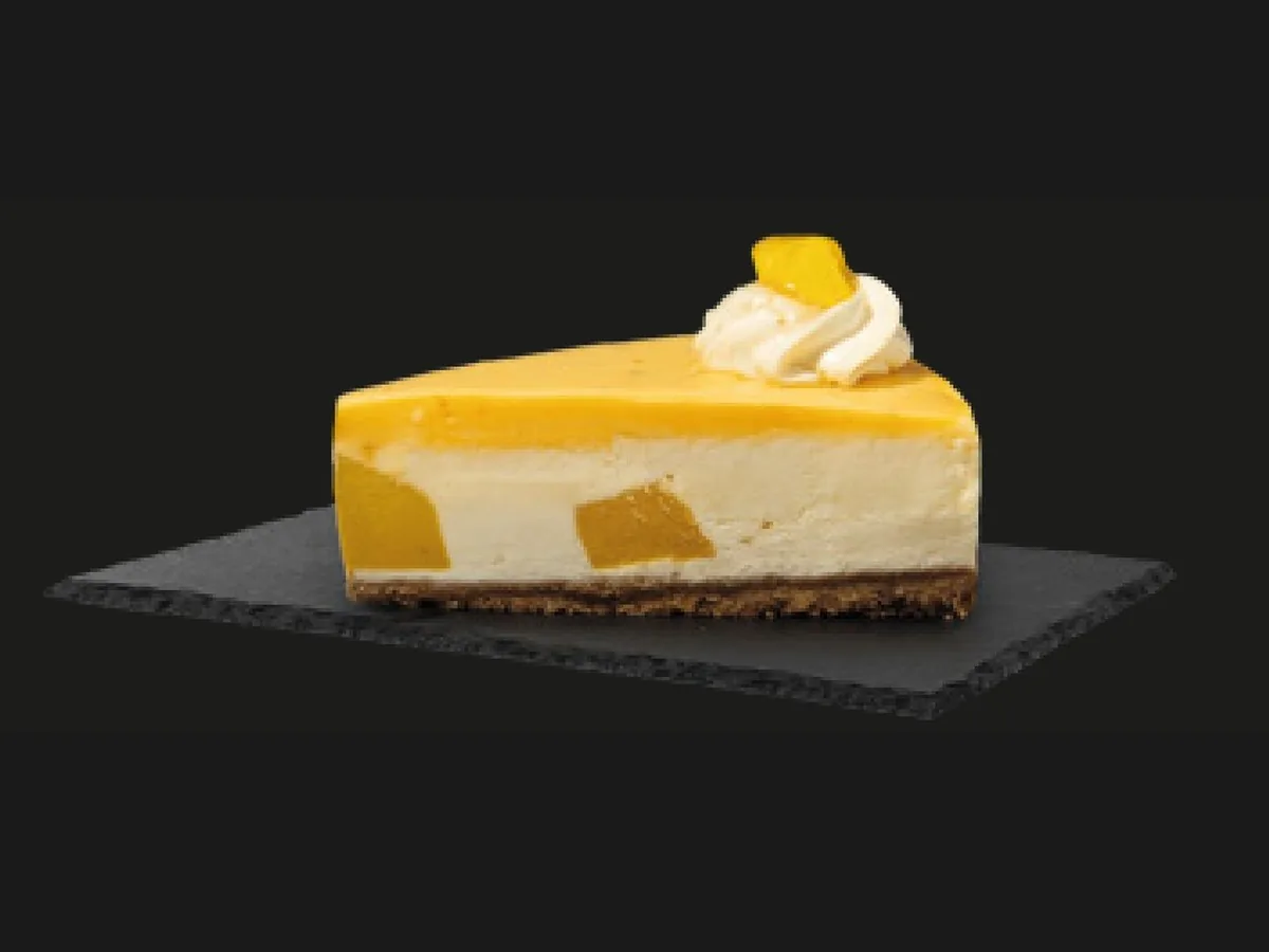 Mango-Cheesecake – HORECA Cakes der Frozen Cake Factory, tiefgekühlte Einzelportion