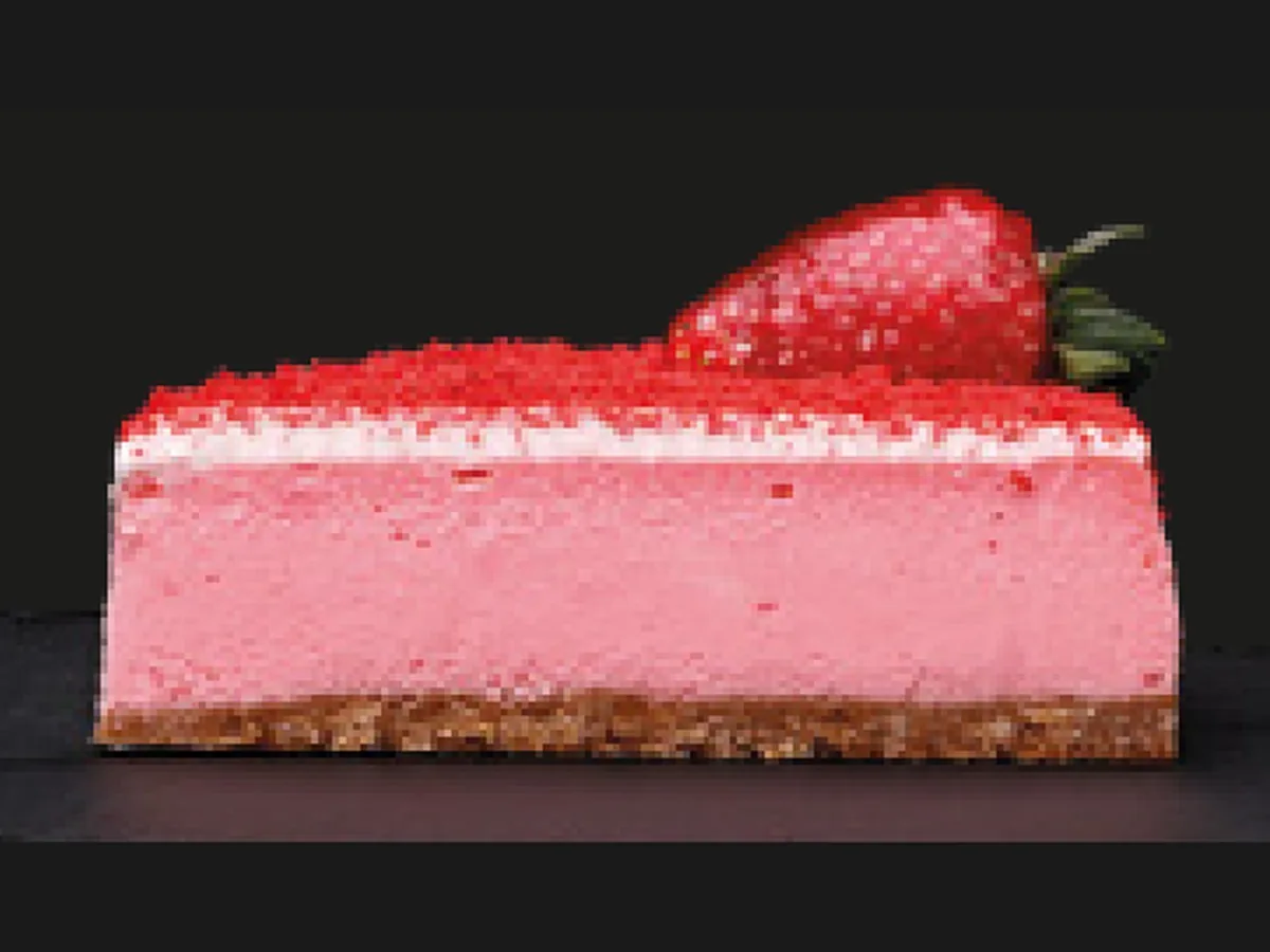 Erdbeer-Cheesecake – HORECA Cakes der Frozen Cake Factory, tiefgekühlte Einzelportion