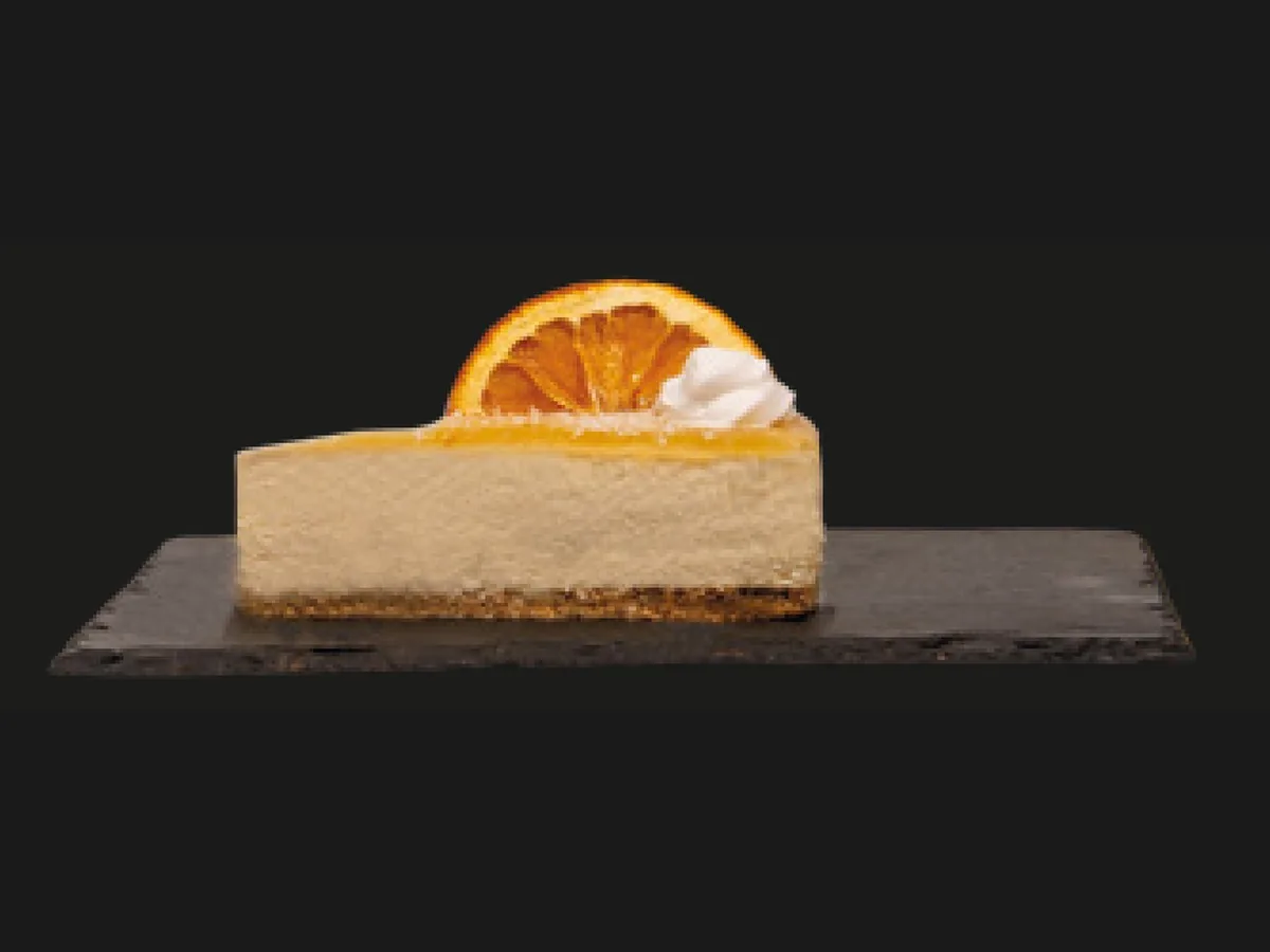 Yuzu-Kokos-Cheesecake – HORECA Cakes der Frozen Cake Factory, tiefgekühlte Einzelportion