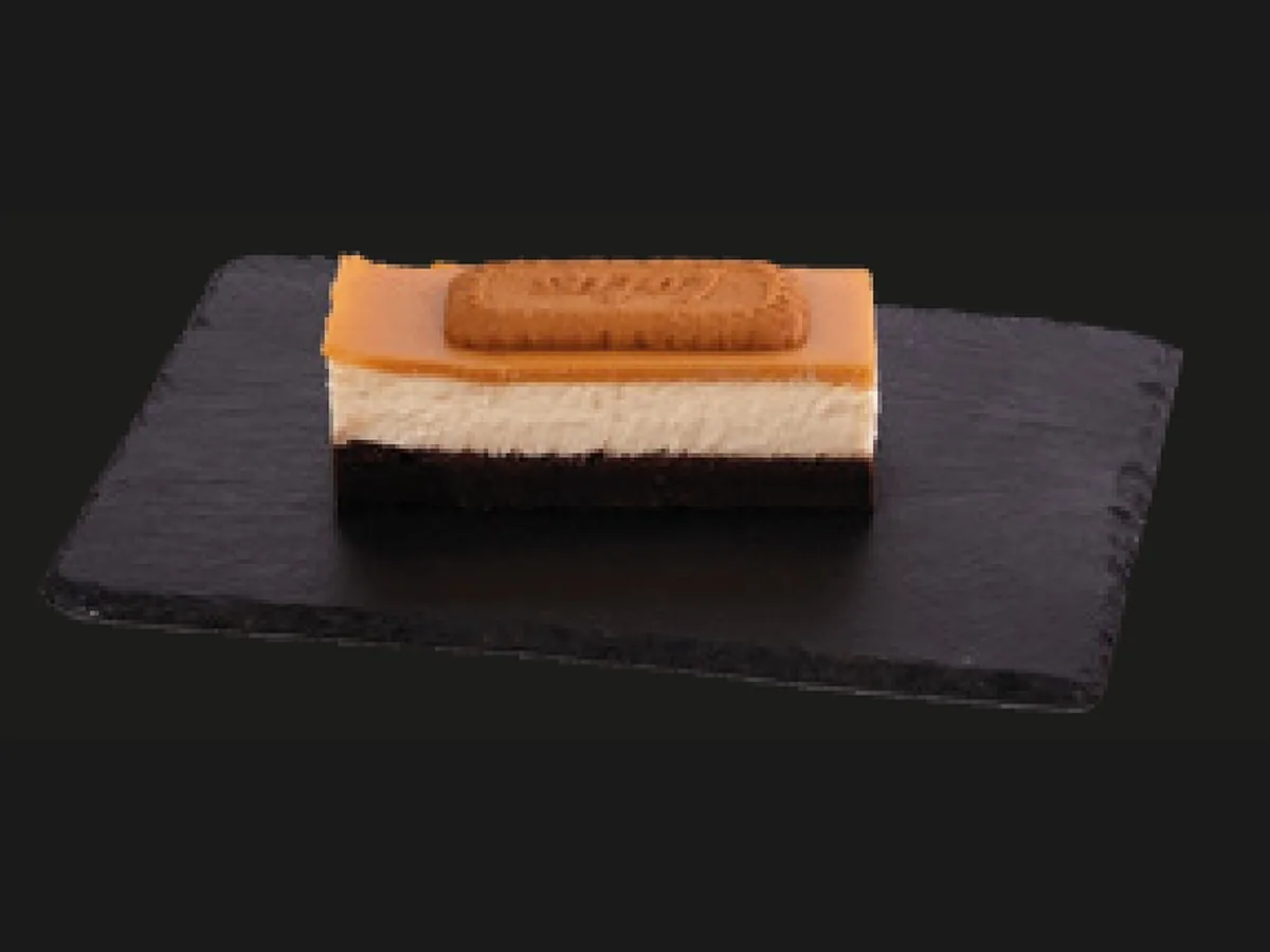 Lotus-Brownie-Cheesecake – HORECA Cakes der Frozen Cake Factory, tiefgekühlte Einzelportion