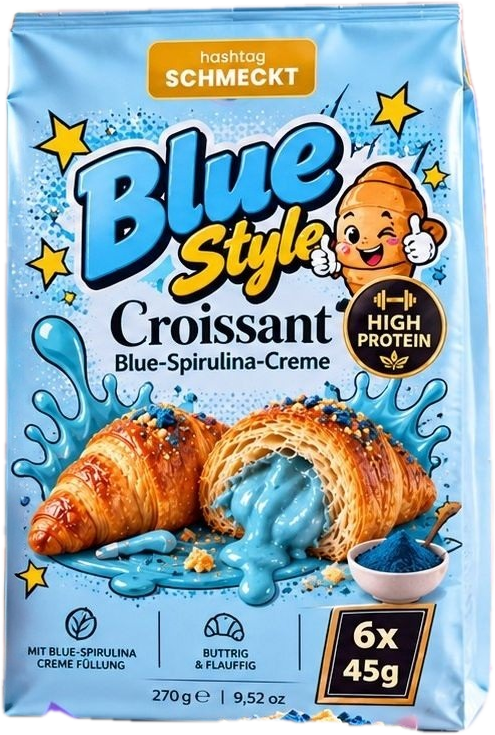 #Schmeckt Blue Style Croissant
