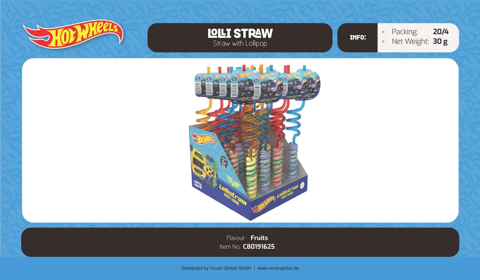 Hot Wheels Lolli Straw