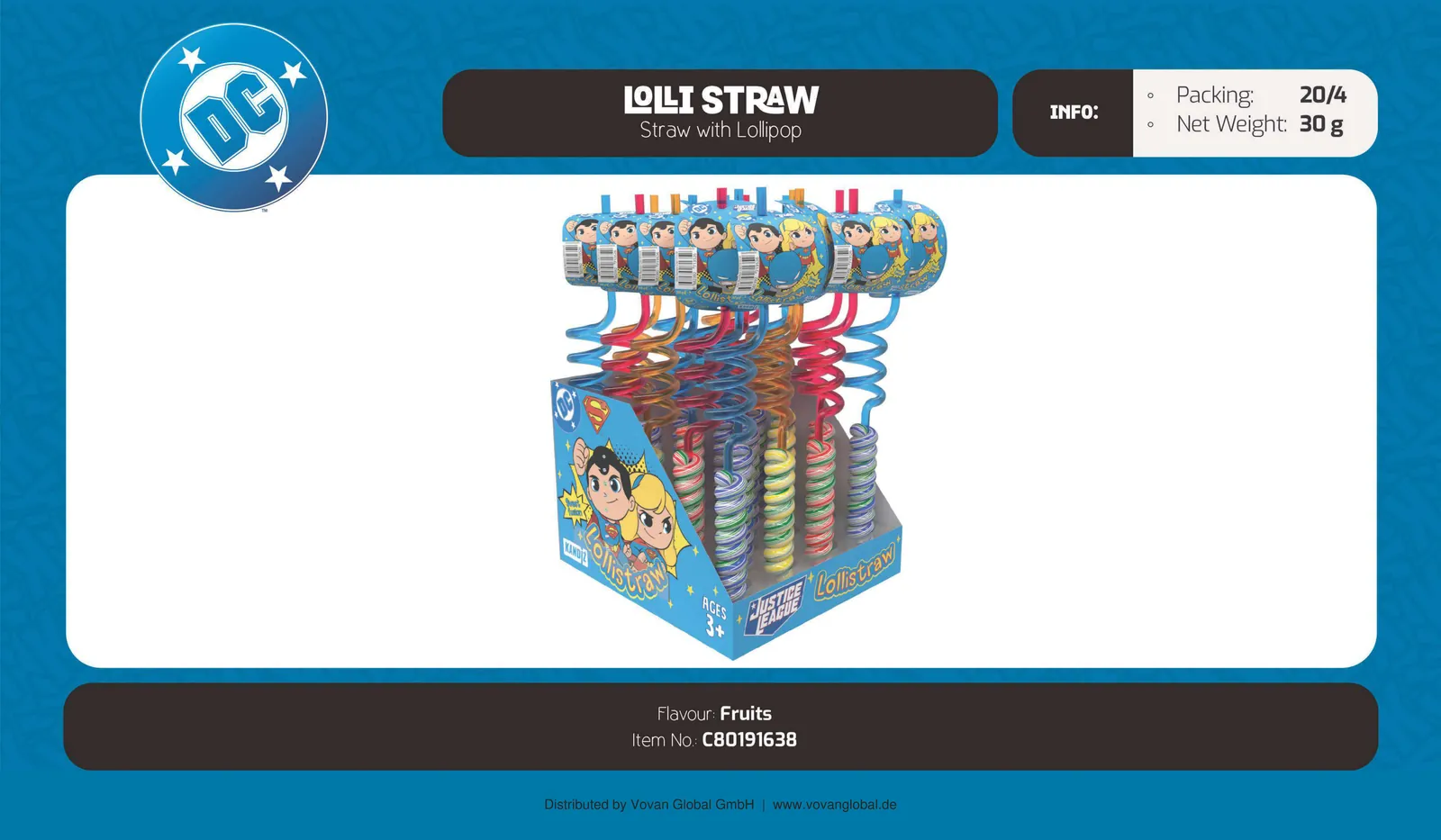 DC Comics Lolli Straw