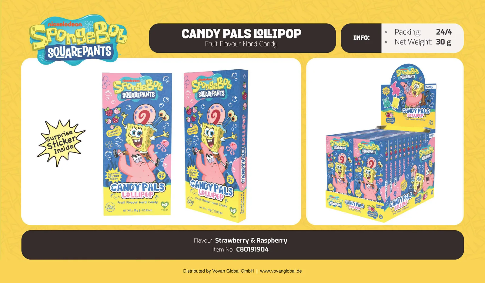 SpongeBob Candy Pals Lollipop