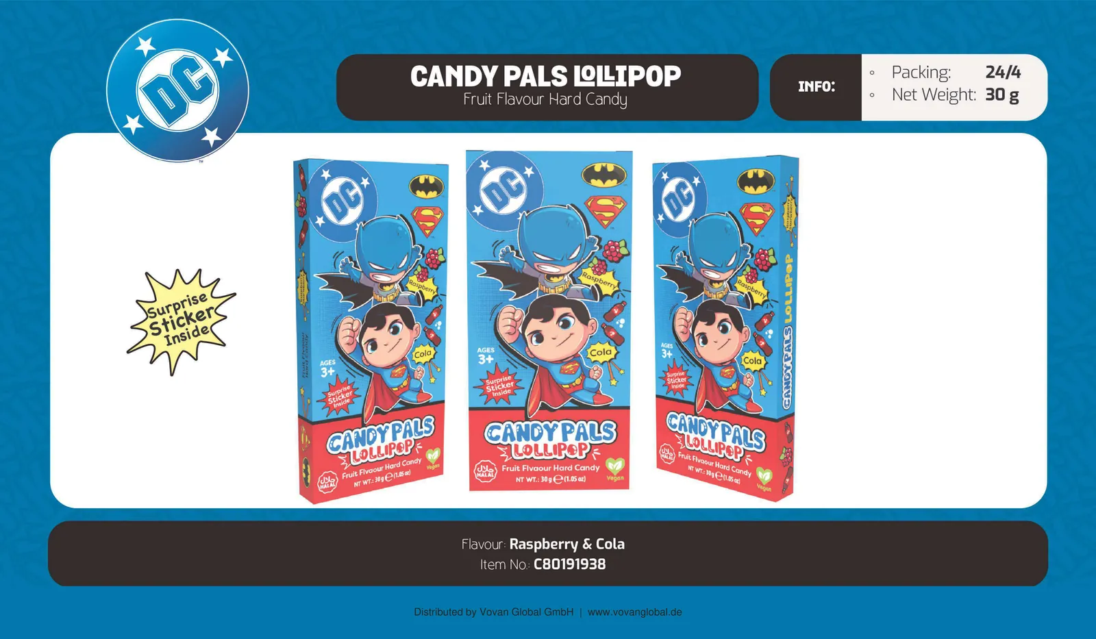 DC Comics Candy Pals Lollipop