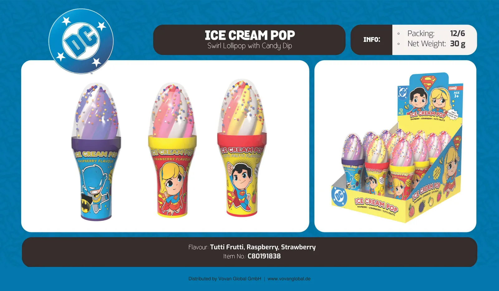 DC Comics Ice Cream Pop