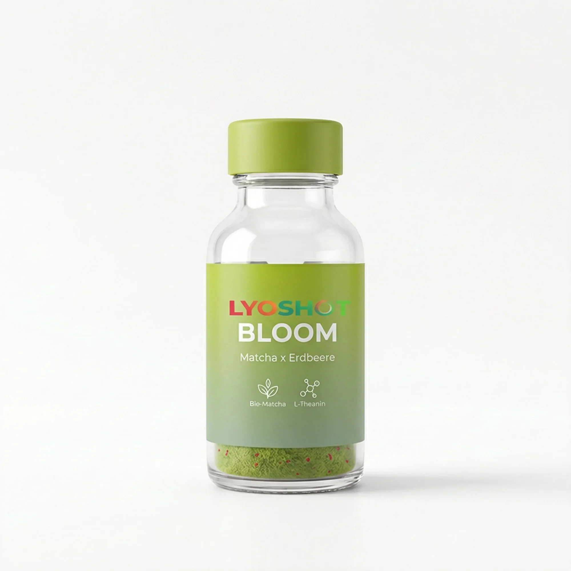 LYOSHOT BLOOM - Matcha x Erdbeere Vitamin Shot mit Bio-Matcha und L-Theanin