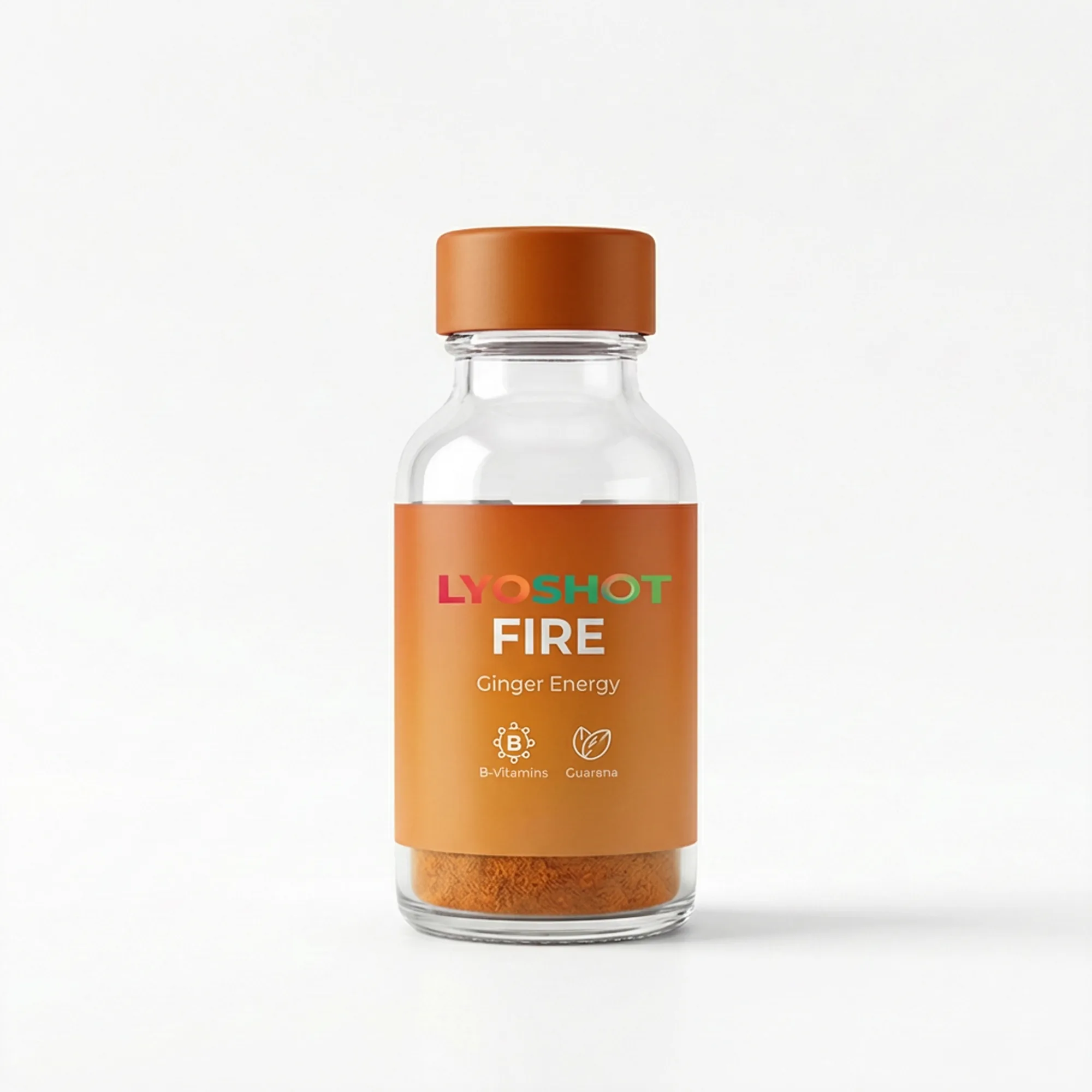 LYOSHOT FIRE - Ginger Energy Vitamin Shot mit B-Vitaminen und Guarana