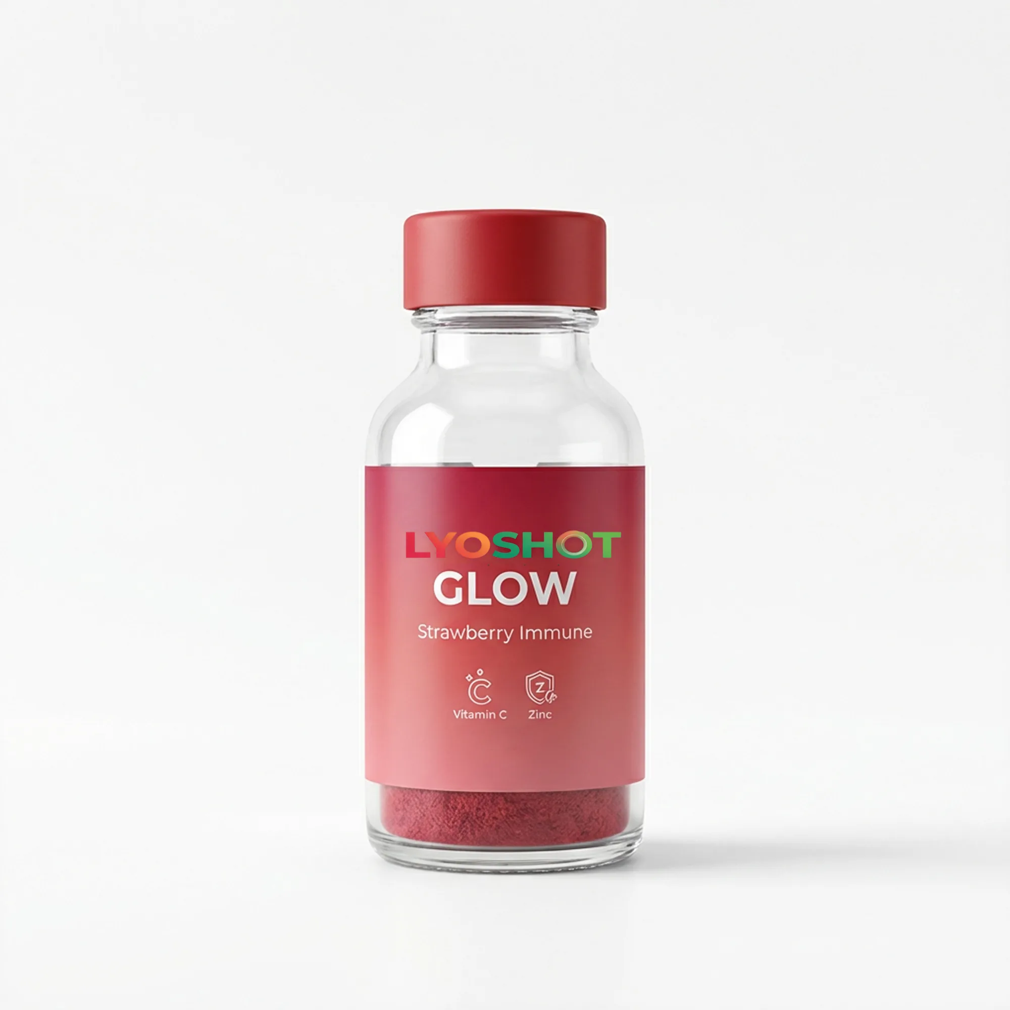 LYOSHOT GLOW - Strawberry Immune Vitamin Shot mit Vitamin C und Zink