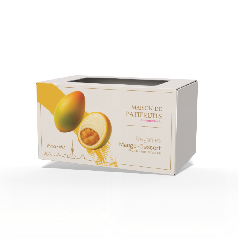 Mango-Dessert Verpackung