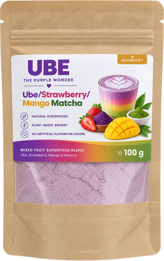 #Schmeckt Ube / Strawberry / Mango Matcha 100 g