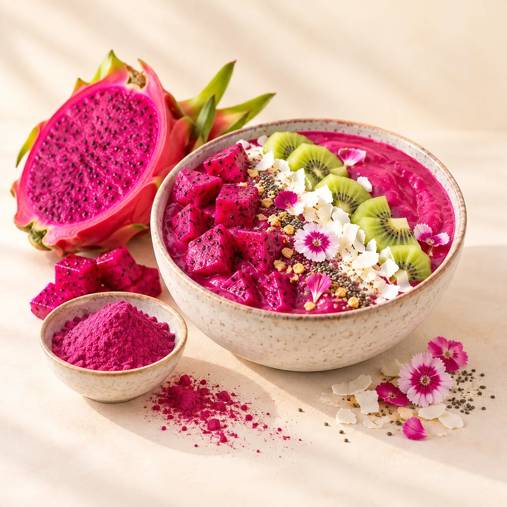 Pinke Pitaya-Smoothie-Bowl
