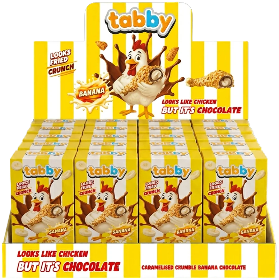 TABBY Drumstick Banane Display-Box
