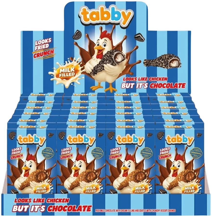 TABBY Drumstick Cocoa display box