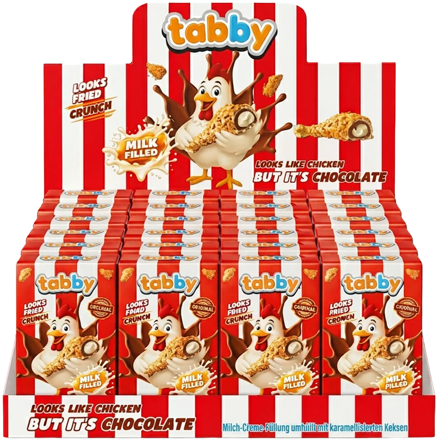 TABBY 24er Display-Box für Vollregal-Listung