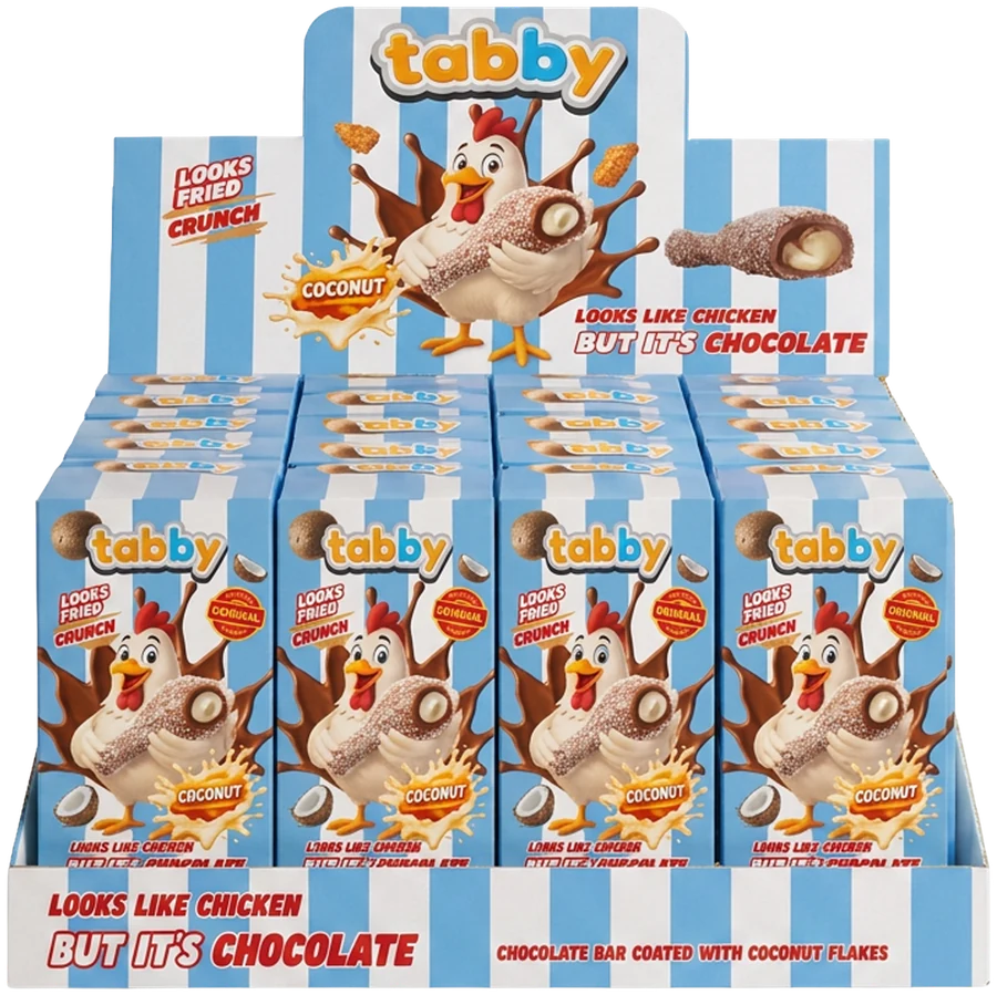 TABBY Drumstick Kokos Display-Box