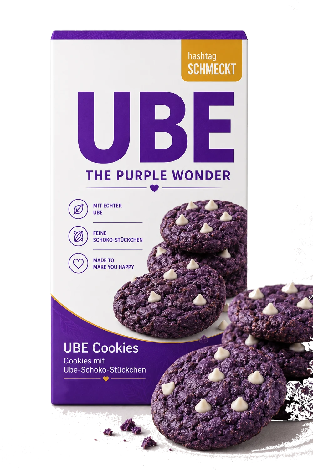 Ube - the purple yam root, often confused with taro