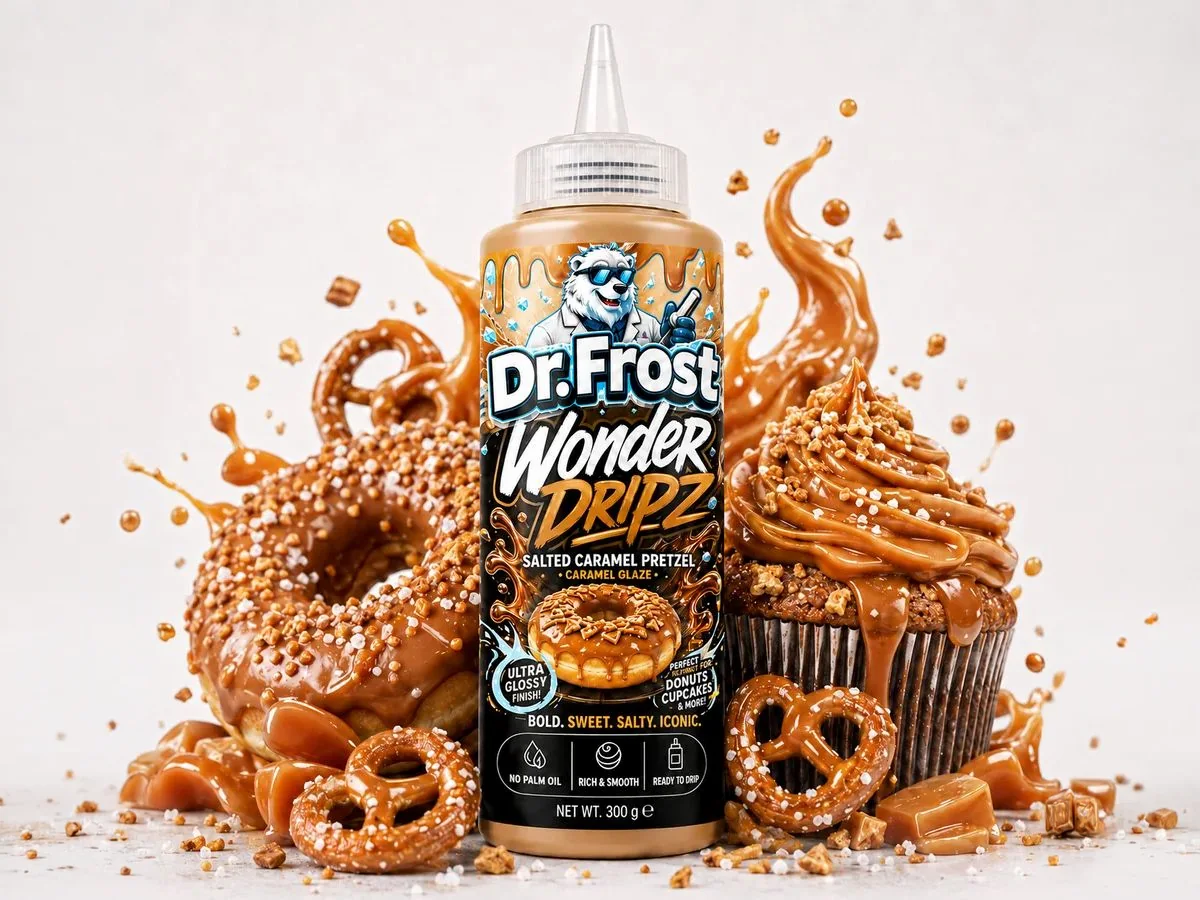 Dr.Frost Wonder Dripz - ready-to-use drip glaze in a squeeze bottle, 6 flavours
