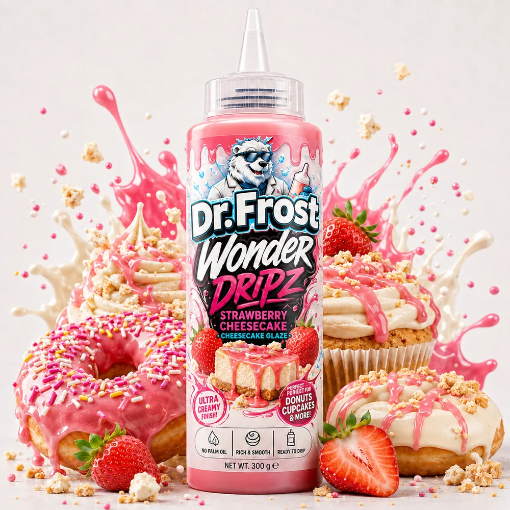 Dr.Frost Wonder Dripz Strawberry Cheesecake drip glaze, 300 g