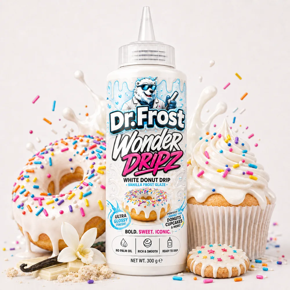 Dr.Frost Wonder Dripz White Donut Drip vanilla glaze, 300 g
